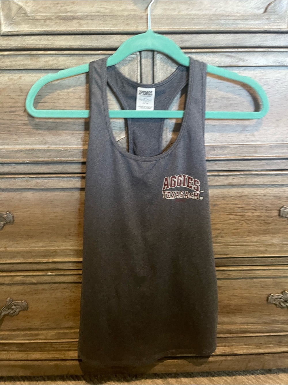 Vintage Y2K Rare PINK Victoria’s Secret Texas A&M Aggies Racerback Tank